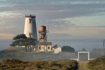 Historic lighthouse and museum near San Simeon