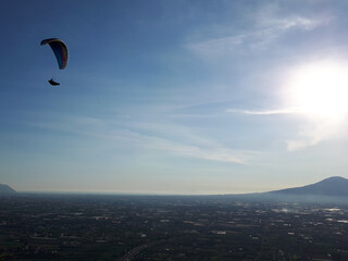 extreme sport near vesuvio in italy