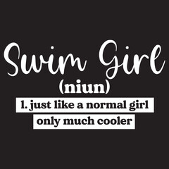 Swim Girl design