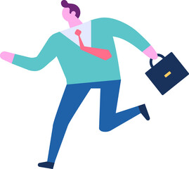 business tiny people in flat style