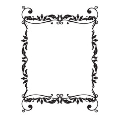 Frame, in the style of an ornament, Vector illustration eps 10, Art.	