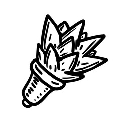 light bulb garland vector illustration isolated on white background