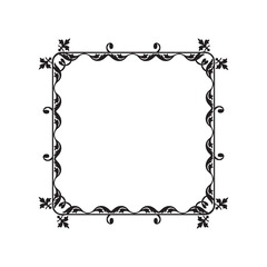 Frame, in the style of an ornament, Vector illustration eps 10, Art.	
