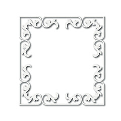 Frame, in the style of an ornament, Vector illustration eps 10, Art.	