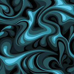 Marble camouflage texture seamless pattern. Abstract modern endless curve ornament for fabric and fashion textile print. Vector background.