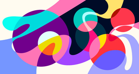 Abstract liquid shape. Fluid geometric design. Isolated gradient waves with geometric lines, dots, batik Indonesia pattern. Vector illustration.