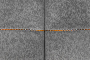 Fototapeta premium Sewing stitch sew thread pattern seam material craft fabric design cloth grey, close up