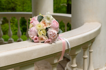 Beautiful pink bridal bouquet