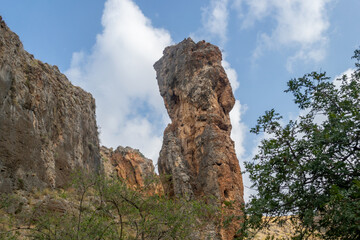 rock that looks like a face in the mountains os israel
