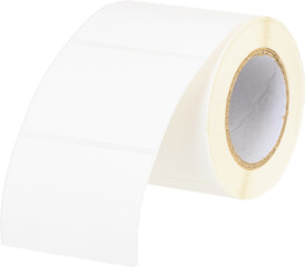 White label rolls isolated on white background