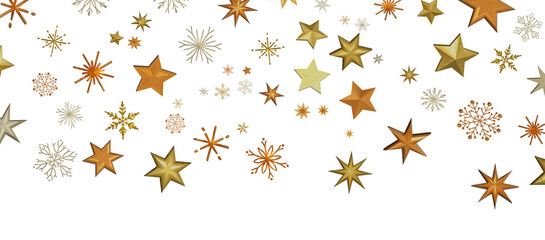 Falling snow at night. Bokeh lights