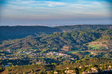 Fototapeta na wymiar Arrabida Hills in Setubal Portugal