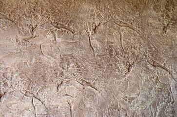 New light brown decorative plaster close