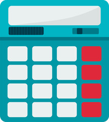 Calculator. Vector illustration in a flat style.