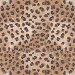 Pattern leopard. Seamless leopard pattern for fabric, wallpaper, wrapping paper, textile, Interior and others. Illustration.