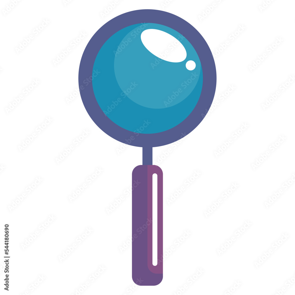 Sticker magnifying glass search