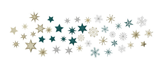 Snowflakes Falling On Snow - Winter Banner