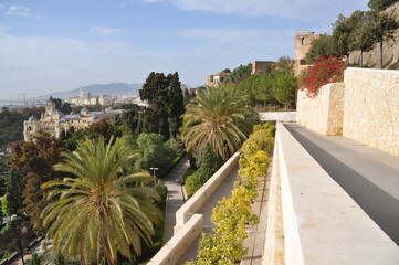Fototapeta na wymiar Spain, Malaga, tourist city in the Costa del Sol region, attractions,