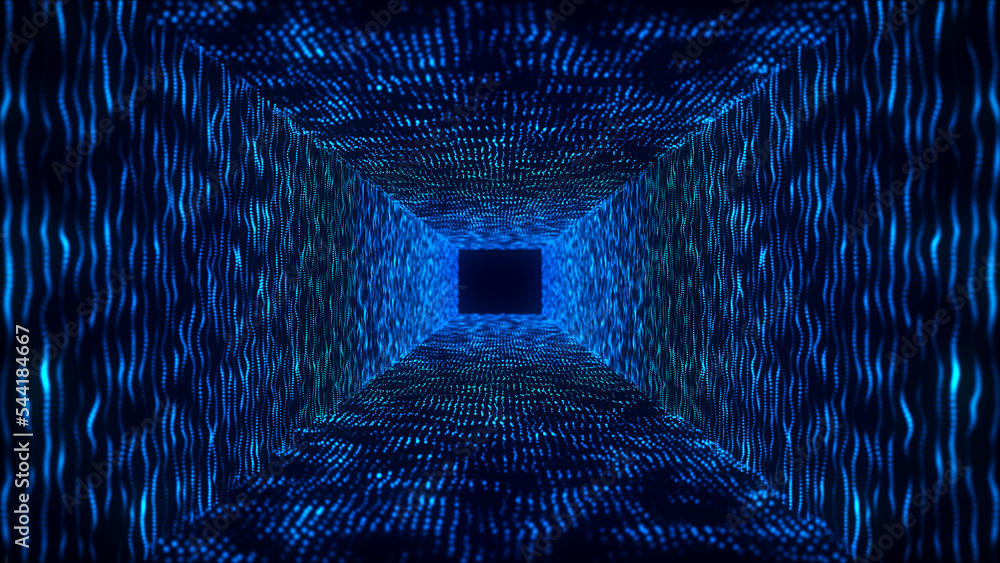Poster abstract digital background. data flow information. concept of digital communication. big data visua
