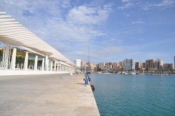 Obraz premium Spain, Malaga, tourist city in the Costa del Sol region, attractions,