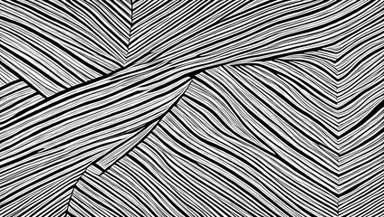 Art lines. Black and White. Background image.