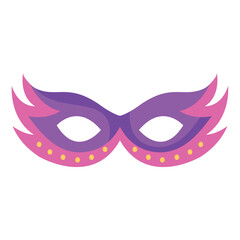 purple carnival party mask - obrazy, fototapety, plakaty