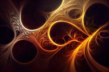 Abstract fractal art background of chaotic cosmic energy