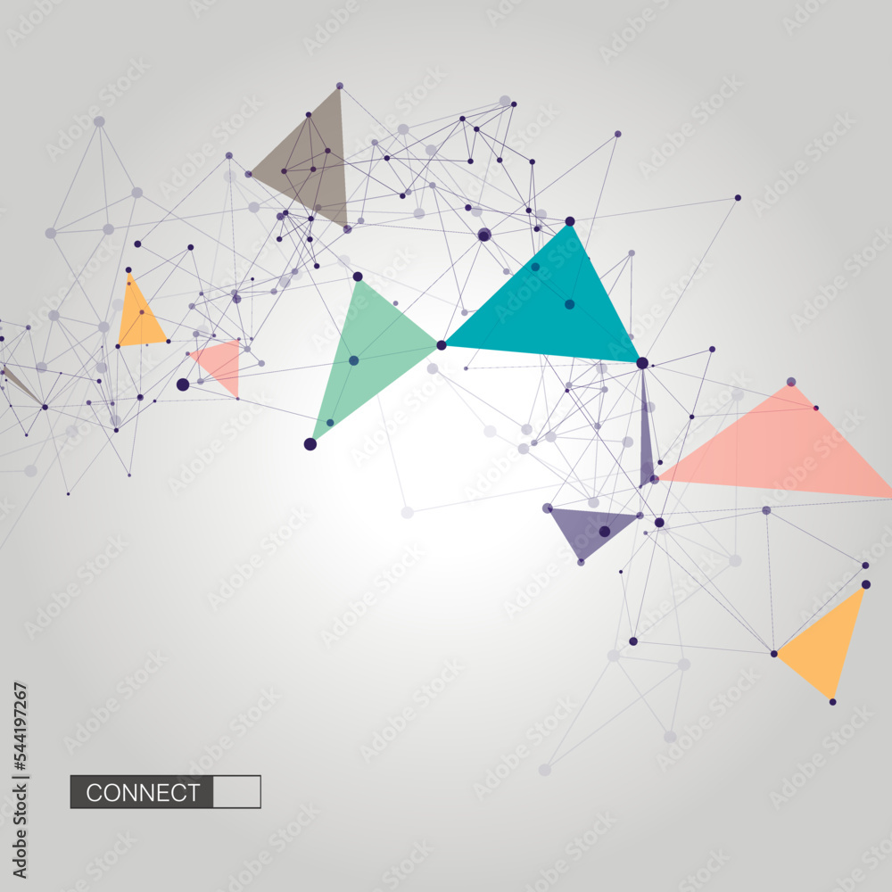 Aufkleber modern illustration for decoration design. network connection background. abstract vector illustrati