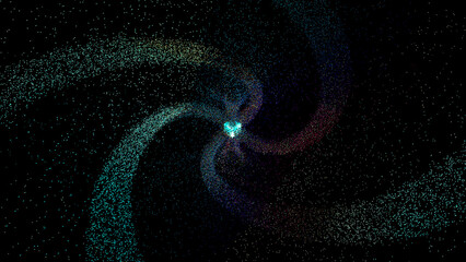 blue spiral galaxy