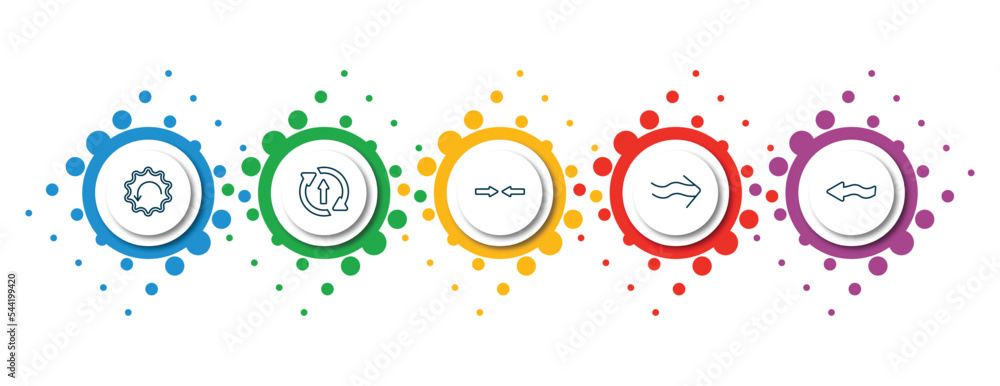 Poster editable thin line icons with infographic template. infographic for user interface concept. included