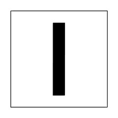 Strich / Balken - vertikal / aufrecht stehend - breit - Icon Grafik Button Zeichen Symbol