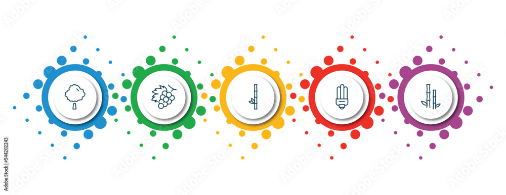 Poster editable thin line icons with infographic template. infographic for collection. thin linear concept.