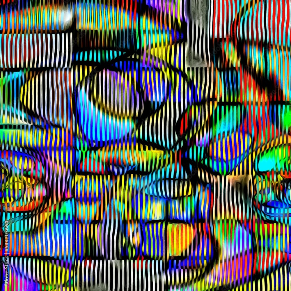 Poster shape color and line abstract