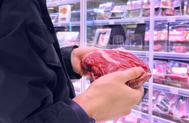  packet of meat at the supermarket.