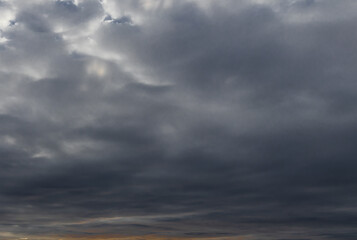 Dark cloudy sky