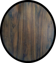 ellipse weathered black ebony wooden top table