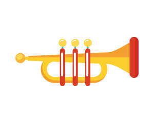 yellow trumpet instrument musical