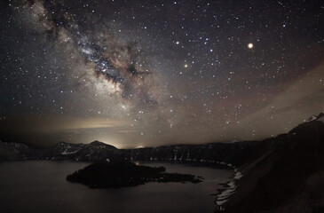 Crater Lake Milky Way