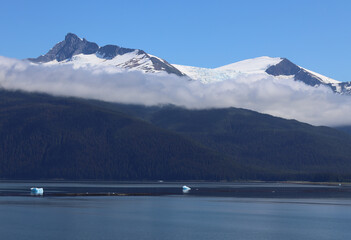 Summer scenery in the Tracy Arm Fjord in Alaska