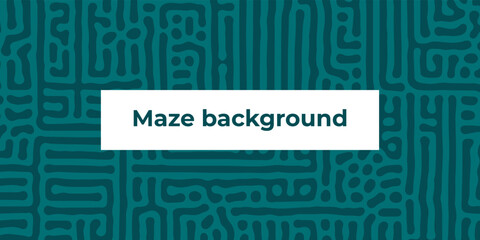 Abstract vector dark simple maze background