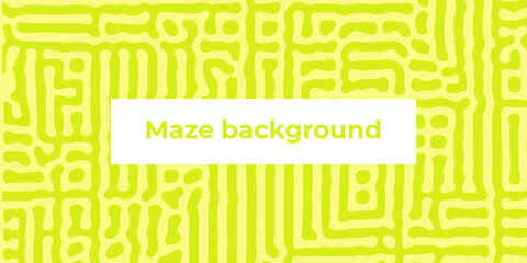 Abstract vector lime maze background