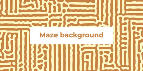Abstract vector linear maze background