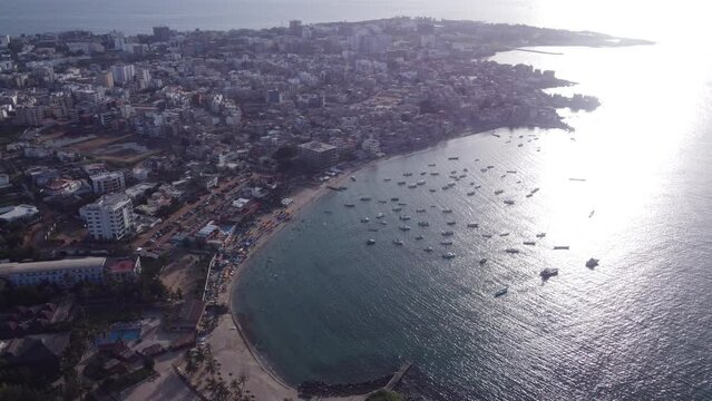 Dakar Sunset 2 - Coucher de Soleil &agrave; Dakar - Senegal Afrique- Shot taken with drone