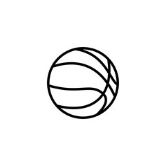 Basketball icon vector illustration. Basketball ball sign and symbol