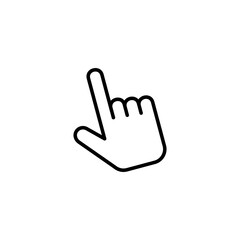 Hand cursor icon vector illustration. cursor sign and symbol. hand cursor icon clik