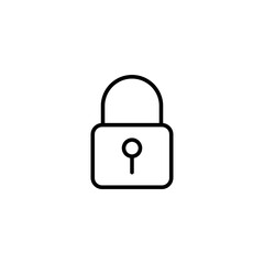 Lock icon vector illustration. Padlock sign and symbol. Encryption icon. Security symbol