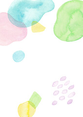 手描き水彩のおしゃれな背景素材