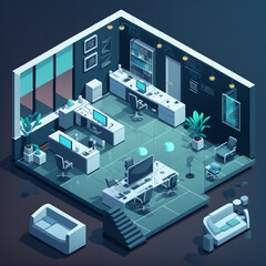 Obraz premium 3d render of a modern building