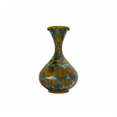 Egyptian vase isolated
