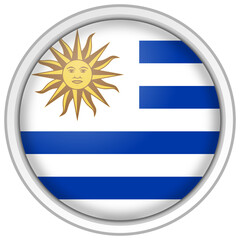 Fototapeta premium Uruguay circle flag